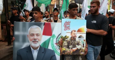 Prayers for the soul of Ismail Haniyeh, the Hamas leader killed by Israel, in Jakarta