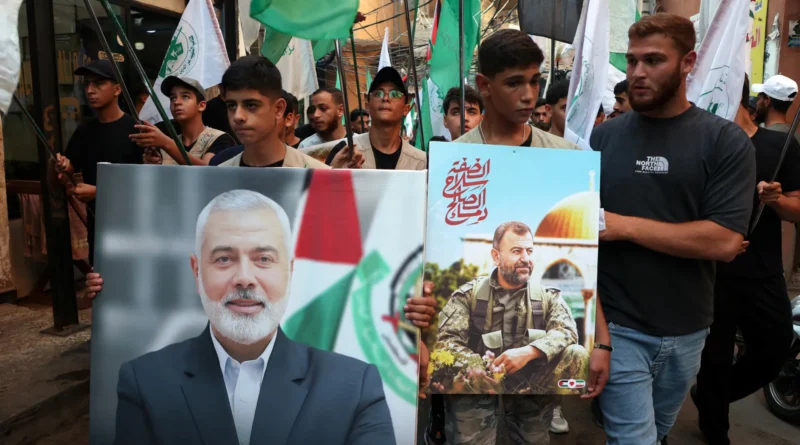 Prayers for the soul of Ismail Haniyeh, the Hamas leader killed by Israel, in Jakarta