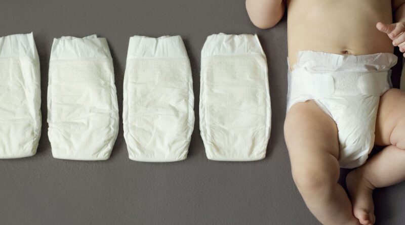 baby diapers and baby