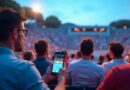 A man watches the Davis Cup final and bets on the tennis match in an online casino.