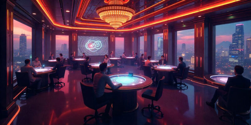 VIP customers in a casino
