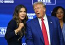 Christie Noem and Donald Trump